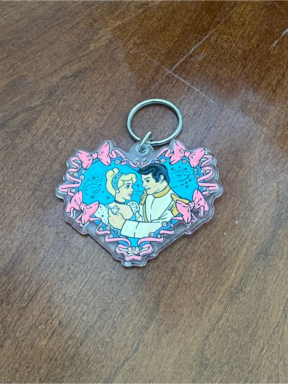 Heart-Shaped Fairy Tale Couple Keychain